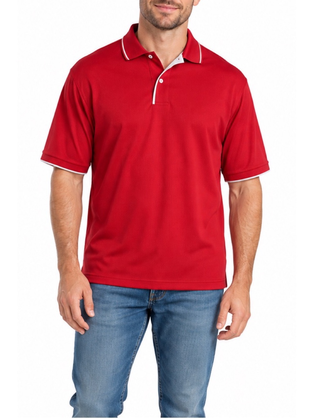 Men’s Claiborne Men’s Red Polo Shirt- 2XLT